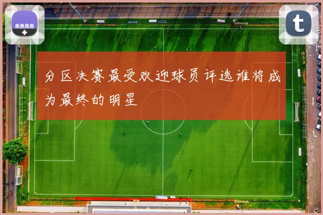 分区决赛最受欢迎球员评选谁将成为最终的明星